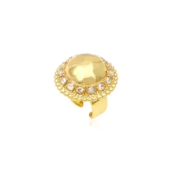 Gloria adjustable medium ring - gold