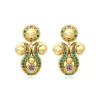 Gloria clip-on earrings - green