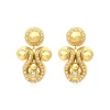 Gloria clip-on earrings - gold