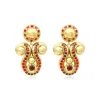 Gloria clip-on earrings - red