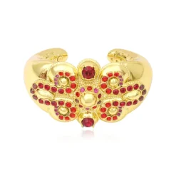 Gloria cuff bracelet - red