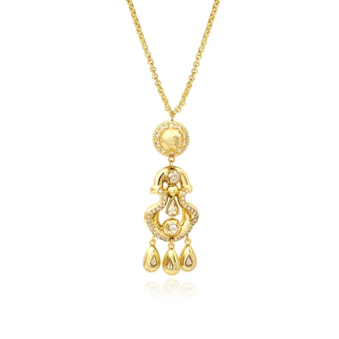 Gloria pendant necklace - gold