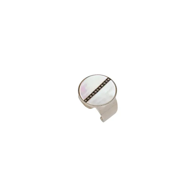 Hawaii adjustable ring - white mother-of-pearl
