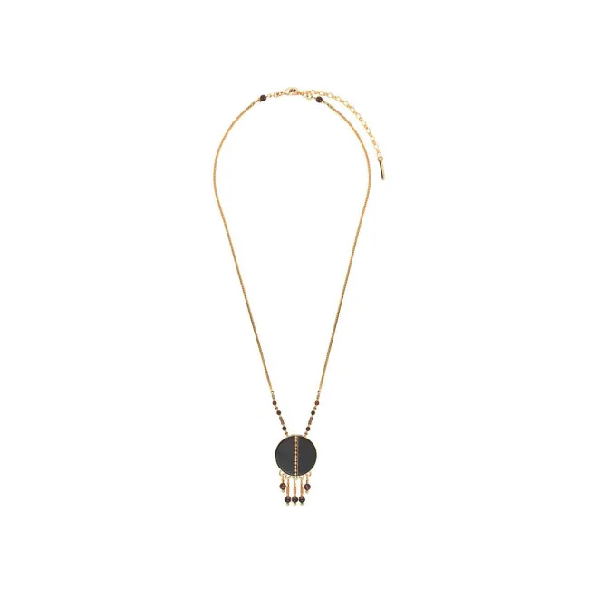 Hawaiian Delicate Pendant Necklace - Black