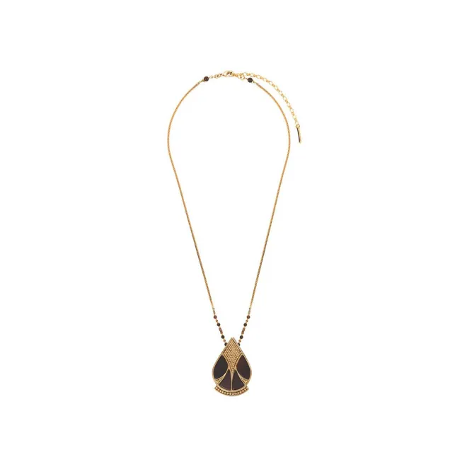 Hawaiian pendant necklace - black