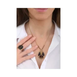 Hawaiian pendant necklace - black