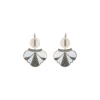 Hawaiian sleeper earrings - white