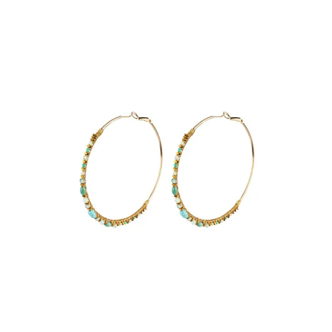 Iancura hoop earrings - blue