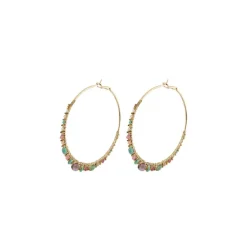 Iancura hoop earrings - mauve