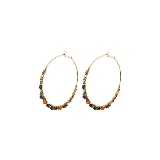 Iancura hoop earrings - multicolored