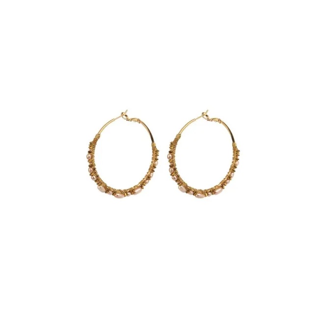 Iancura hoop earrings - pearl