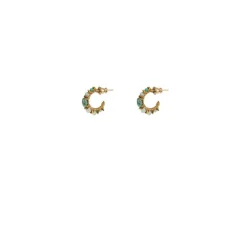 Iancura hoop earrings - turquoise