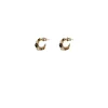 Iancura mini hoop earrings - black