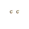 Iancura thin hoop earrings - turquoise