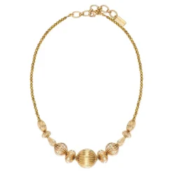 Inti adjustable short necklace - gold