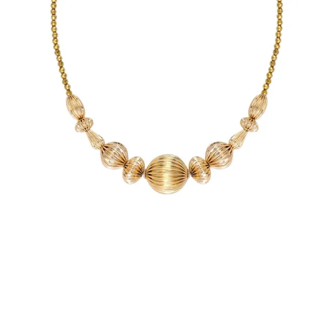 Inti adjustable short necklace - gold