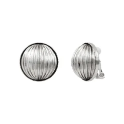 Inti clip-on earrings - silver