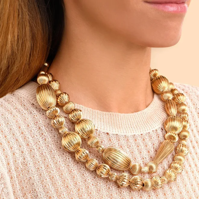 Inti long necklace - gold