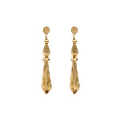 Inti pierced stud earrings - gold