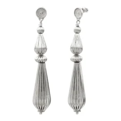 Inti pierced stud earrings - silver