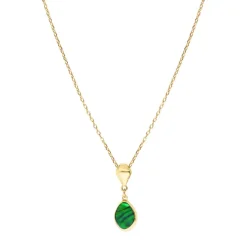 Lhasa pendant necklace - green