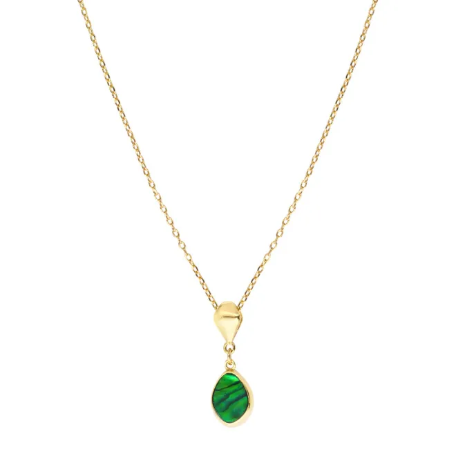 Lhasa pendant necklace - green