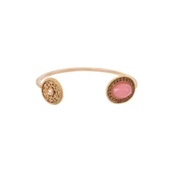 Louise adjustable bangle bracelet - pink