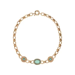 Louise chain necklace - blue