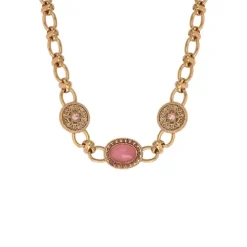 Louise chain necklace - pink