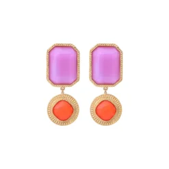 Louise clip-on earrings - red