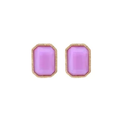 Louise clip-on earrings - violets