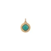Louise faceted cabochon pendant necklace - turquoise