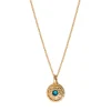 Louise mid-length necklace - turquoise