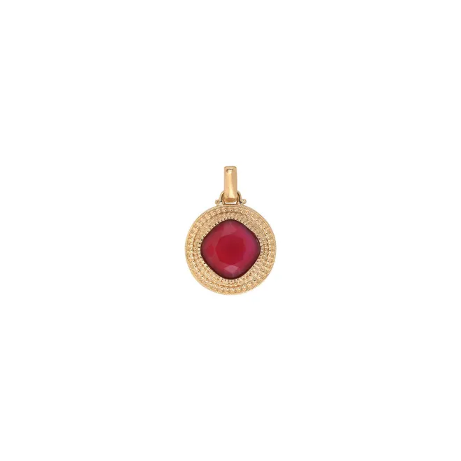 Louise pendant necklace - red