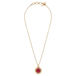 Louise pendant necklace - red