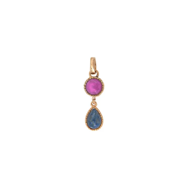 Louise pendant necklace - blue