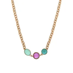 Louise short necklace - blue