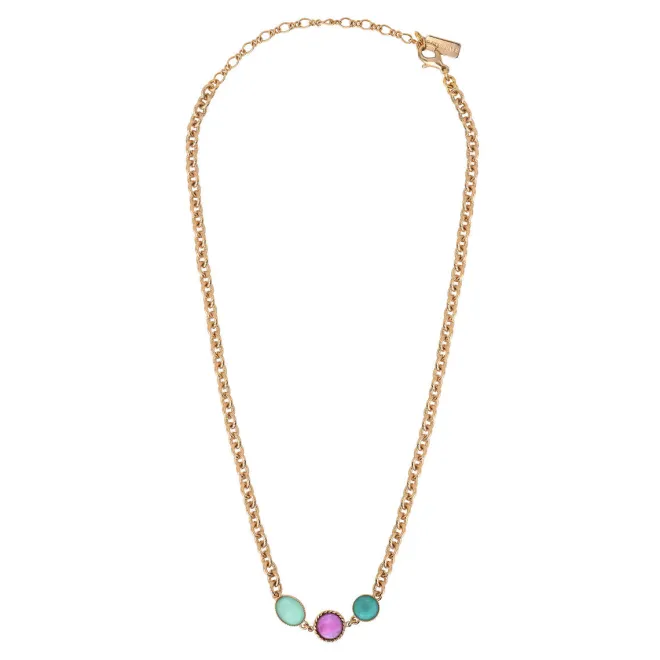 Louise short necklace - blue