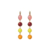Louise sleeper earrings - red