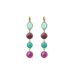 Louise sleeper earrings - blue
