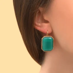 Louise sleeper earrings - turquoise