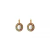 Louise thin sleeper earrings - white