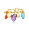 Loulou Adjustable Chain Bracelet - Multicolored