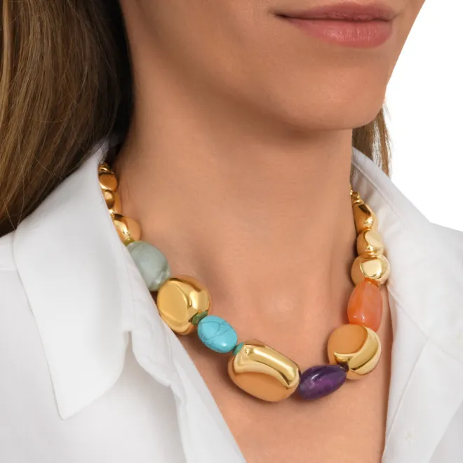 Loulou Adjustable Necklace - Multicolored