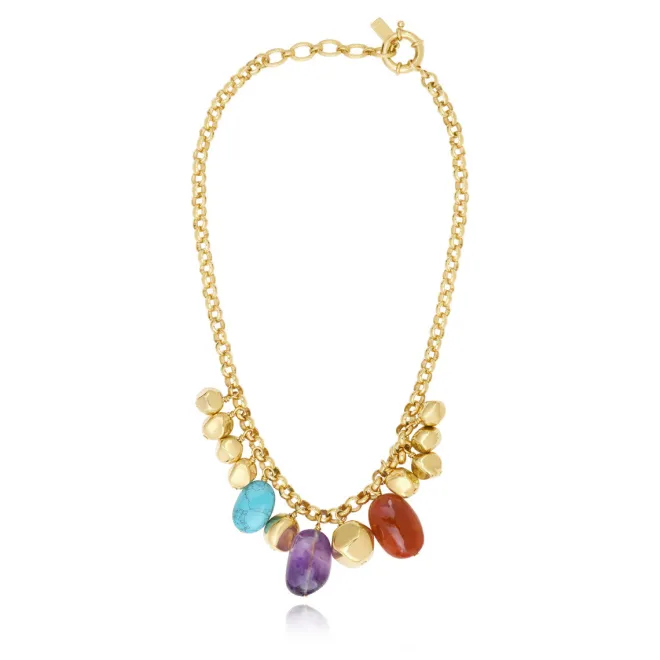 Loulou adjustable necklace - multicoloured