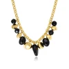 Loulou chain necklace – black and gold