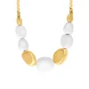 Loulou chain necklace – gold and white
