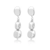 Loulou clip-on drop earrings - silver