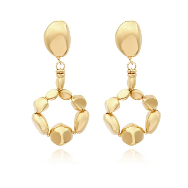Loulou clip-on earrings - gold