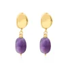 Loulou clip-on earrings - violets